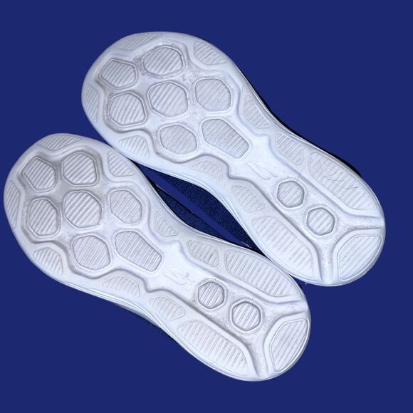 Junior Skechers Go Run 400 V2 Blue/Pink Sneakers Size 4 - Picture 5 of 7